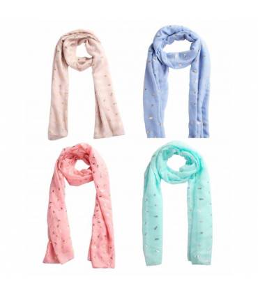 PAÑUELO PIÑAS Y FLAMENCOS CON PRESENTACIÓN KRAFT