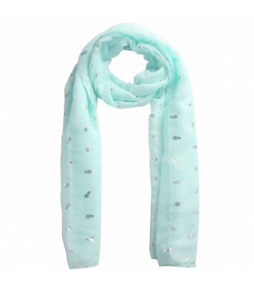 PAÑUELO PIÑAS Y FLAMENCOS CON PRESENTACIÓN KRAFT