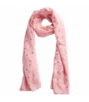 PAÑUELO PIÑAS Y FLAMENCOS CON PRESENTACIÓN KRAFT