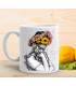 Taza amiga Frida flores
