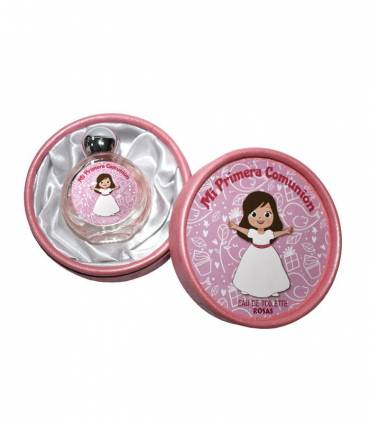 CAJA COMUNIÓN NIÑA CON PERFUME ROSAS
