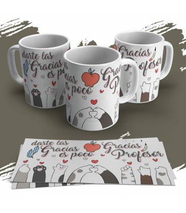 Profesor Profesora taza