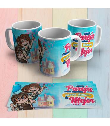 Up novios San Valentin pareja TAZA