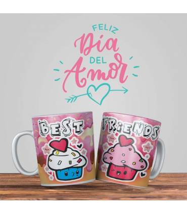 Taza Amigas, Frase