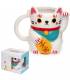 Gato de la Suerte Taza de Cerámica 3D