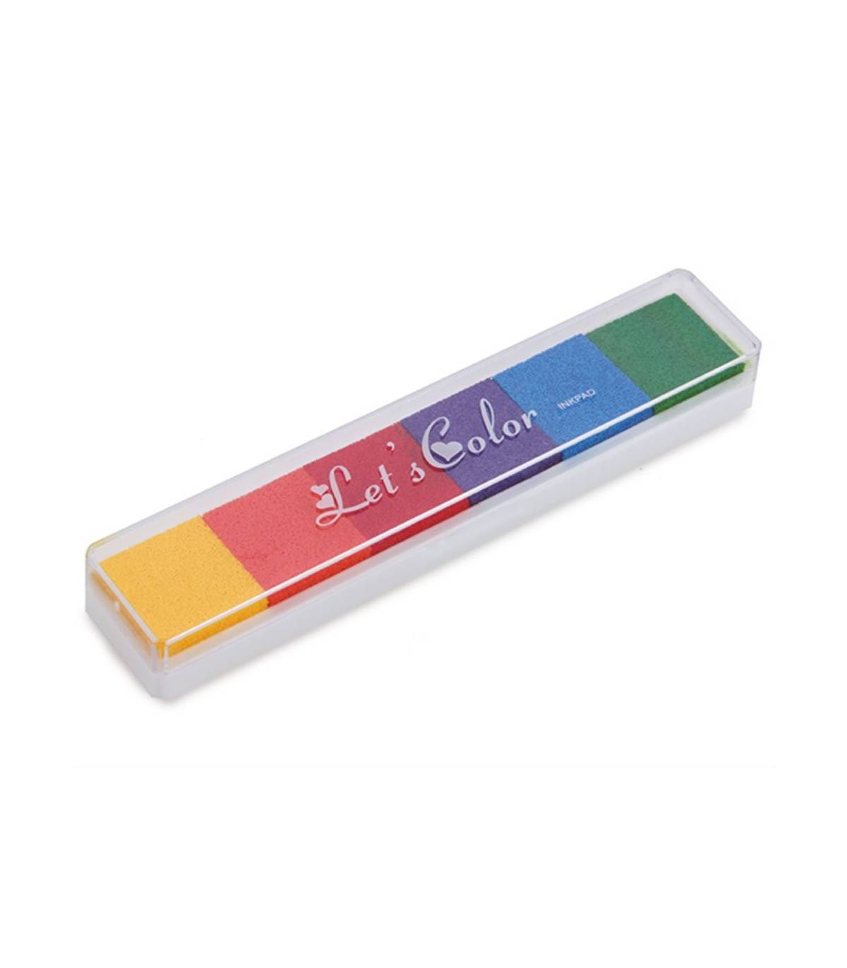 Lógicamente plan de ventas Crónico Tinta para Sello Tampón 6 Colores