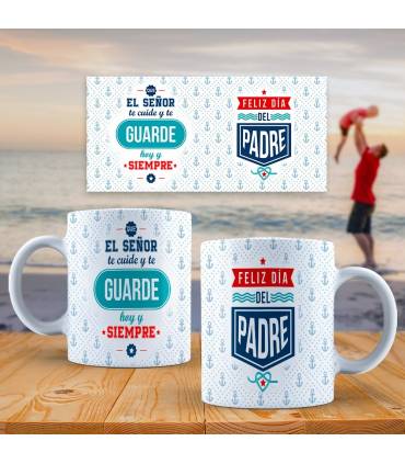 PAPA PADRE ,DIA DEL PADRE TAZA,te quiero