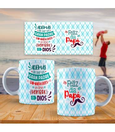 PAPA PADRE ,DIA DEL PADRE TAZA,te quiero