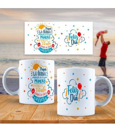 PAPA PADRE ,DIA DEL PADRE TAZA,te quiero