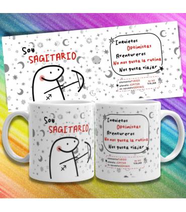 Taza Horoscopo SAGITARIO signo del zodiaco FLORKS