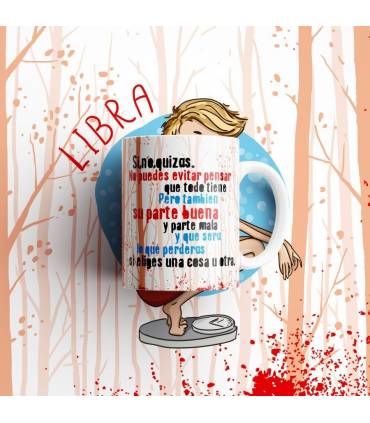 Taza Horoscopo LIBRA signo del zodiaco
