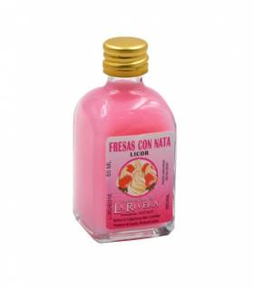 licor fresas con nata 50ml