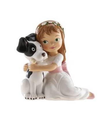 Figura comunión niña tarta