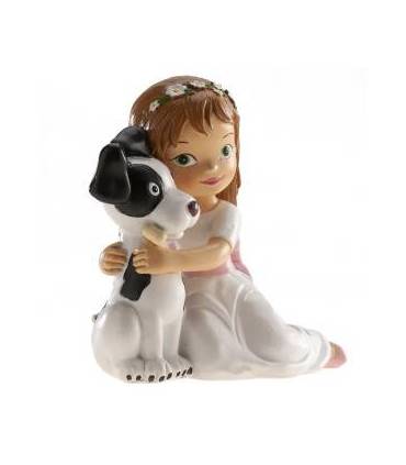 Figura comunión niña tarta