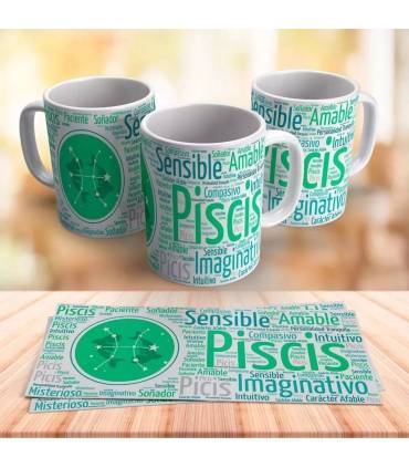 Taza Horoscopo PISCIS signo del zodiaco