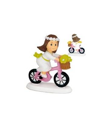 Figura comunión niña bicicleta