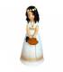 Figura comunión niña con cesta tarta