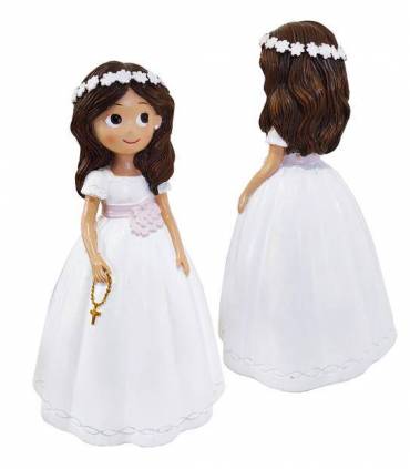 Figura comunión niña tarta