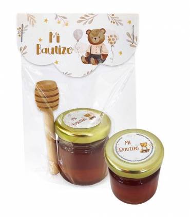 MI BAUTIZO TARRO MIEL CON CUCHARA 40 GR