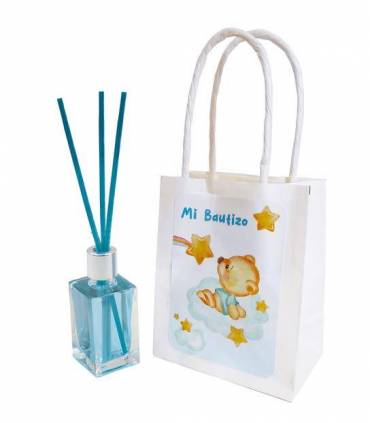 MIKADO AMBIENTADOR BAUTIZO NIÑO + BOLSA