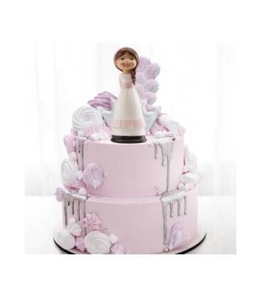 Figura comunión niña tarta