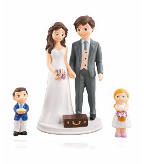 FIGURA NOVIOS CON NIÑOS