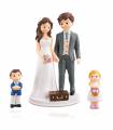 FIGURA NOVIOS CON NIÑOS