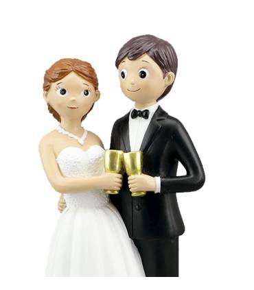 FIGURA NOVIOS BRINDIS