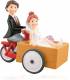 FIGURA NOVIOS EN TRICICLO CARETILLA
