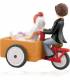 FIGURA NOVIOS EN TRICICLO CARETILLA