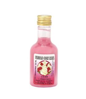 licor fresa con nata