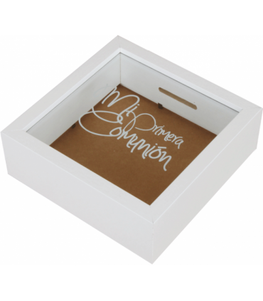 HUCHA DE MADERA COMUNIÓN NIÑO