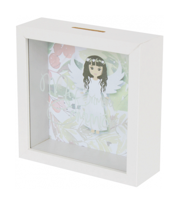 HUCHA DE MADERA COMUNIÓN NIÑA