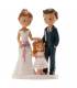 FIGURA NOVIOS CON NIÑA