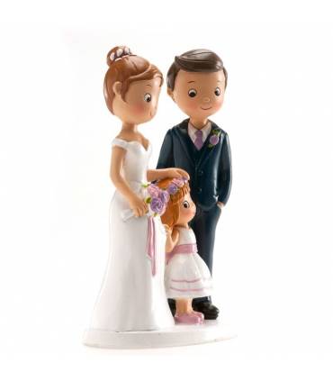 FIGURA NOVIOS CON NIÑA