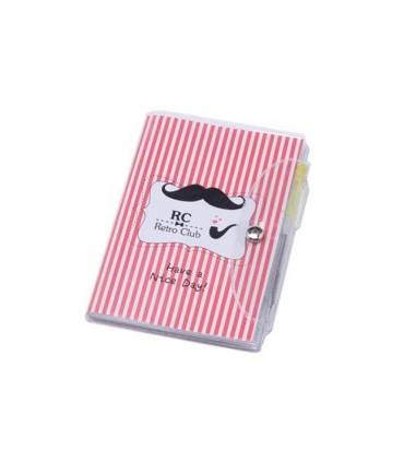 LIBRETA NOTAS PVC "MOUSTACHE" CON BOLÍGRAFO
