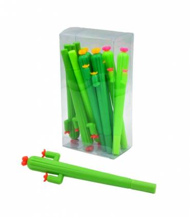 CAJA 12 BOLIGRAFOS CACTUS