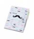 LIBRETA NOTAS PVC "MOUSTACHE" CON BOLÍGRAFO