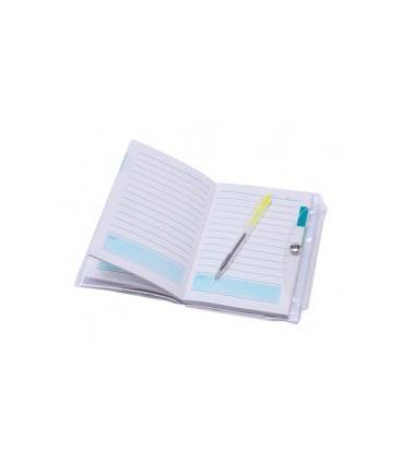 LIBRETA NOTAS PVC "MOUSTACHE" CON BOLÍGRAFO